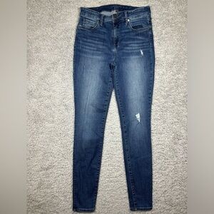 Kut from the Kloth Jeans Womens 6 High Rise Toothpick Skinny Stretch Distressed